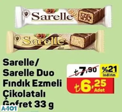 SARELLE DUO FINDIK EZMELİ ÇİKOLATA SARELLE DUO FINDIK EZMELİ ÇİKOLATA
